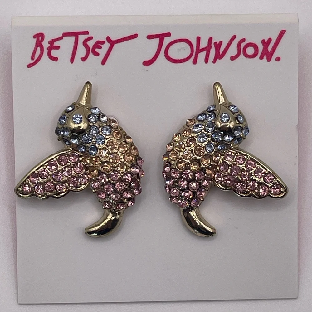 Betsey Johnson Bird Earrings - Picture 3 of 4